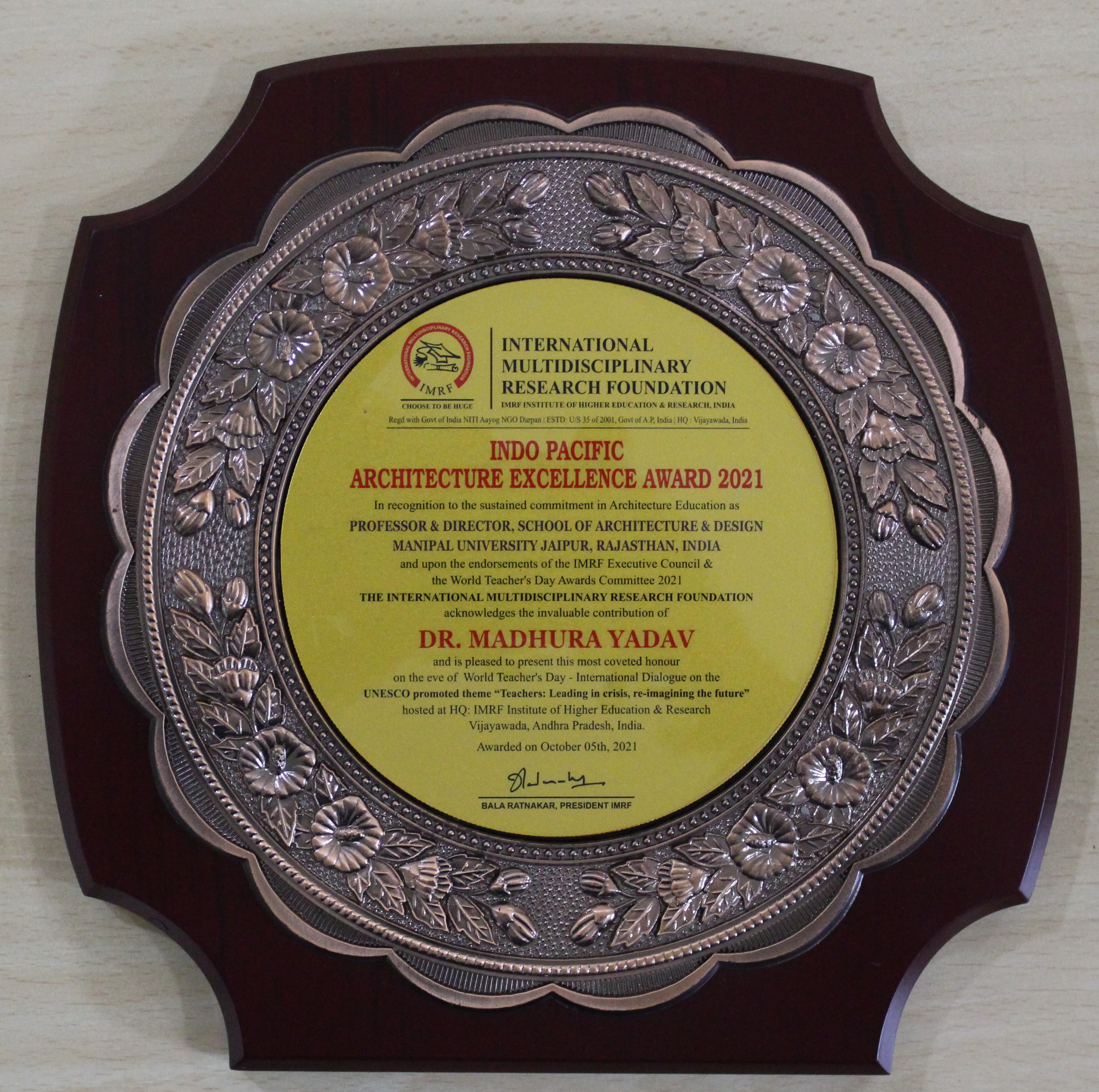 Indo-Pacific Architechture Excellence award - Image 1